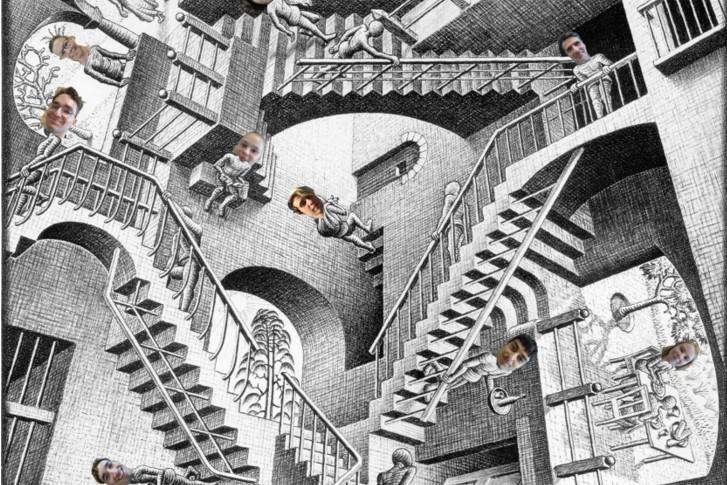 Abschlussfahrt M10 in die Welt des M. C. Escher,  Den Haag, Niederlande