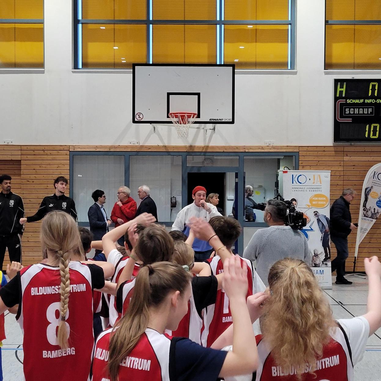 Training mit den Baskets Bamberg