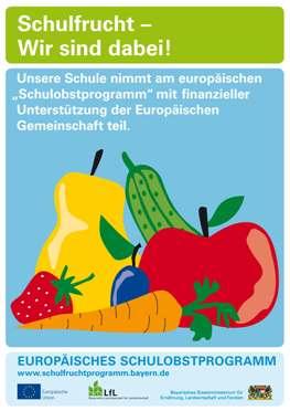 Schulfruchtprogrammplakat